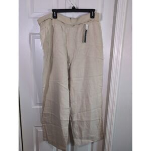 CHARTER CLUB Weekend New Women's Linen Pant Pockets, Stretch XL